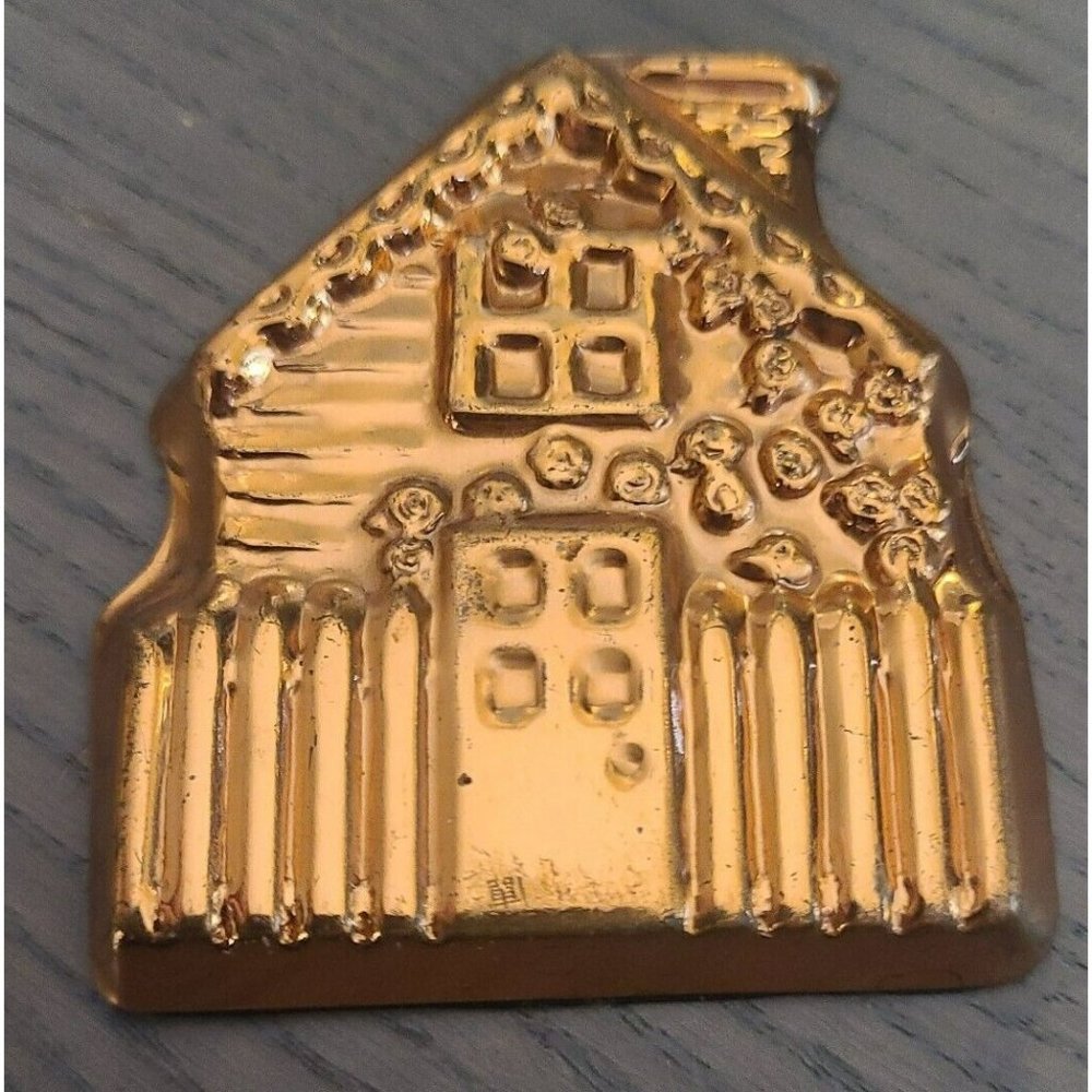 Vintage Home Cottage Copper Color Plastic Refrigerator Magnet